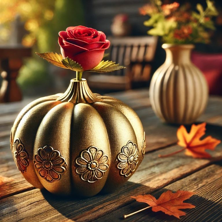 Introducing Our Stunning Pumpkin-Shaped Bud Vase