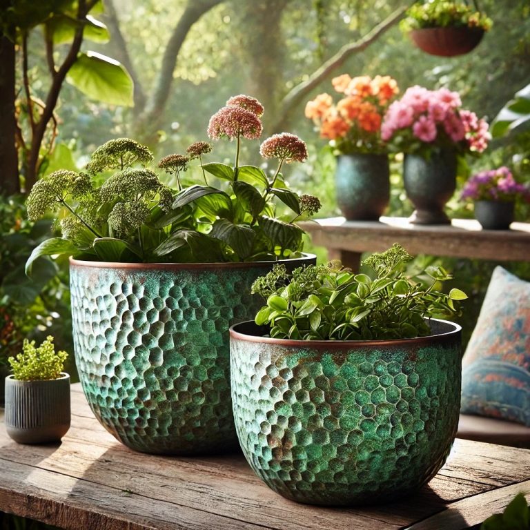 Introducing Our Handcrafted Recycled Iron Zinc Planters