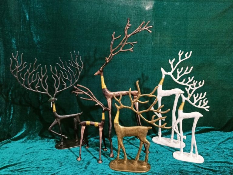 Eco-Friendly Elegance: Introducing Our Recycled Aluminum Reindeers