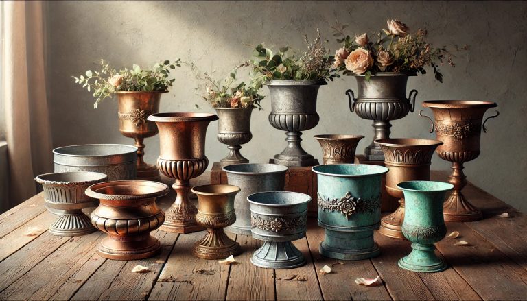 Elevate Your Floral Arrangements with Rustic Pedestal Buckets